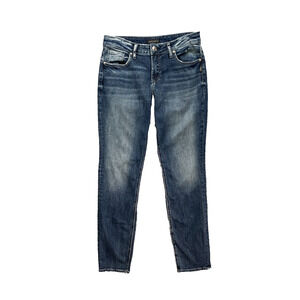 Silver Jeans Womens 29 Boyfriend Low Rise Whiskered Power Stretch Denim Zip Fly